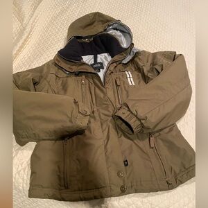 NILS ski parka size 10 brown